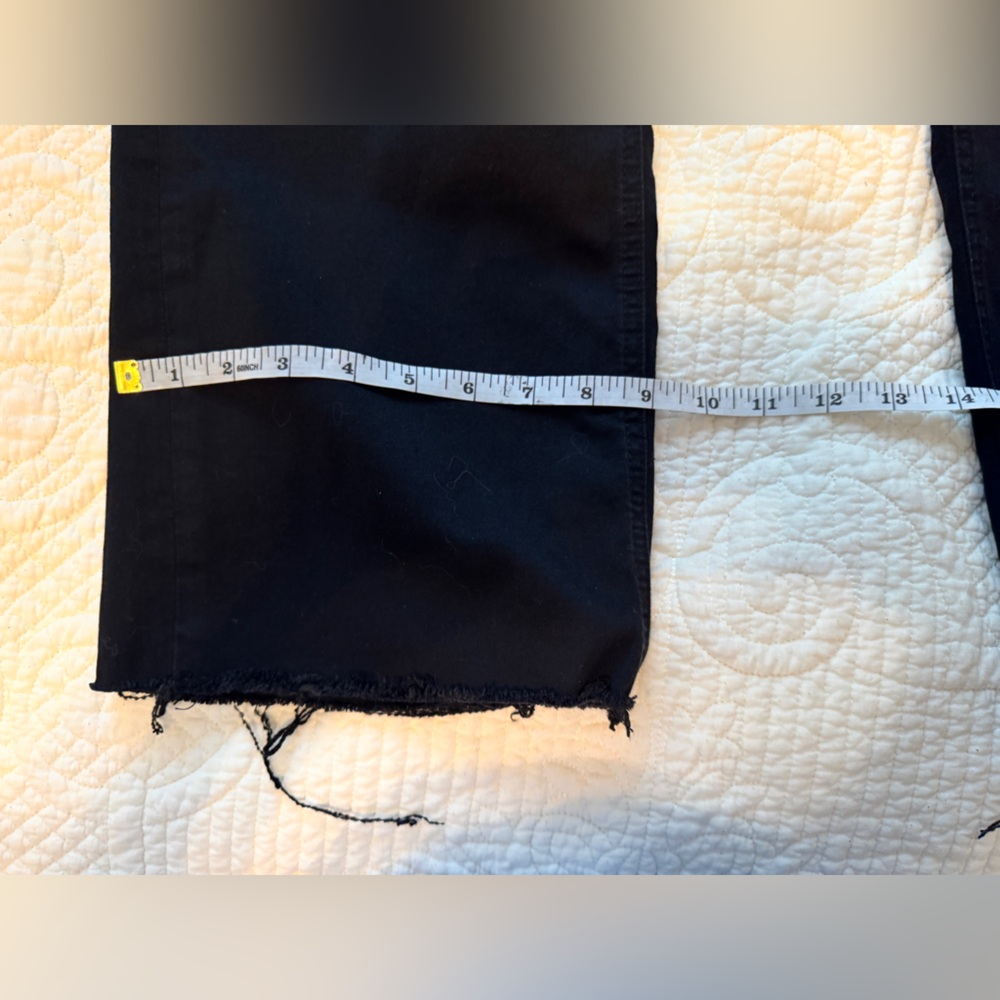 Kut from the Kloth Black Flare & Frayed Hem Jeans so 14 - Picture 7 of 14